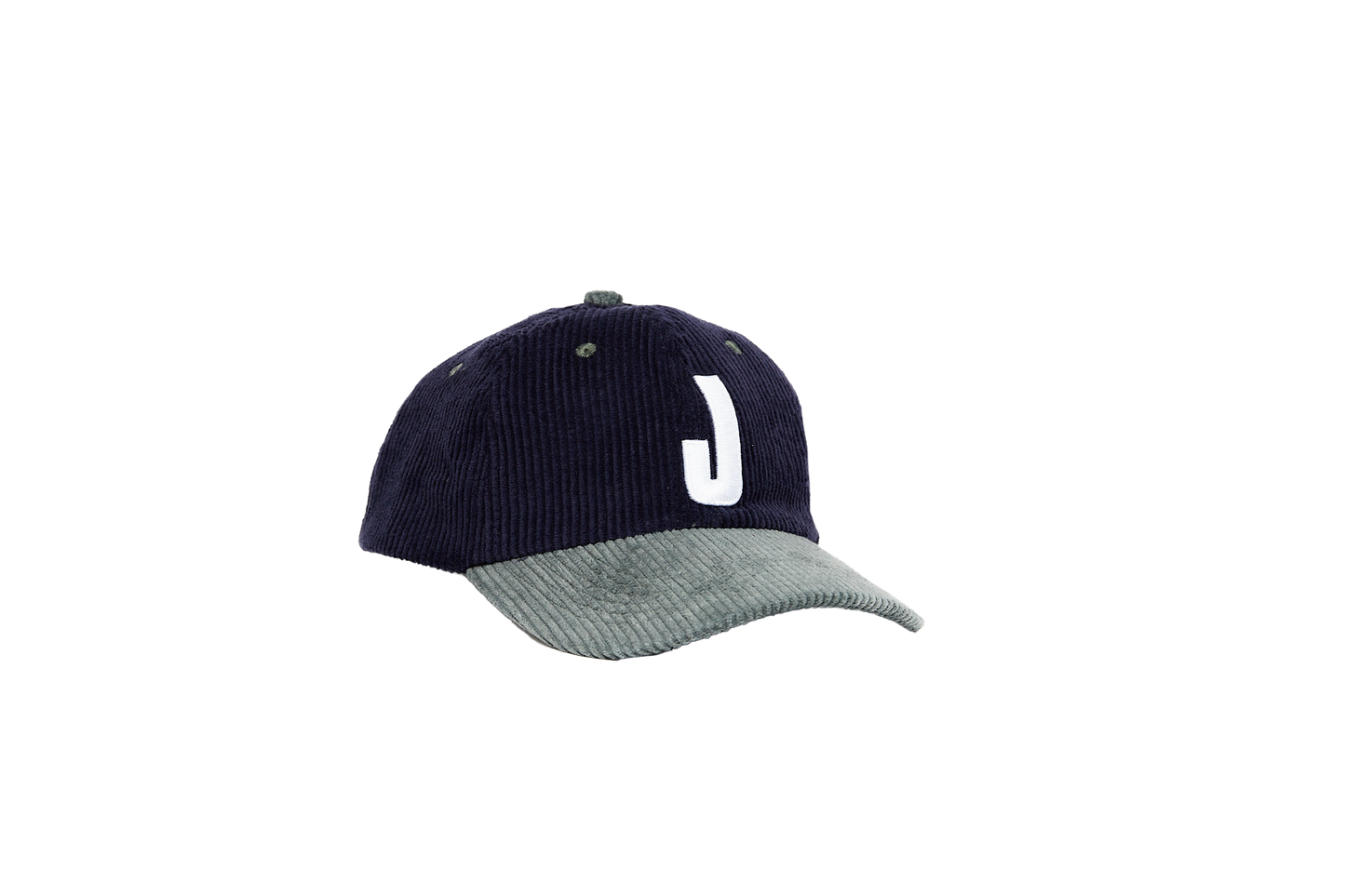 J CORD HAT NAVY AND GREEN