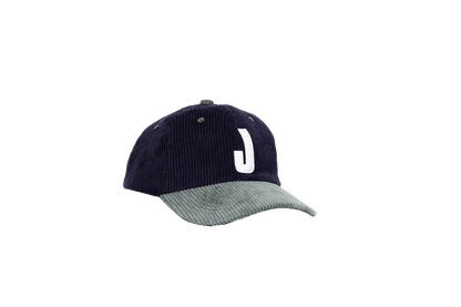 J CORD HAT NAVY AND GREEN