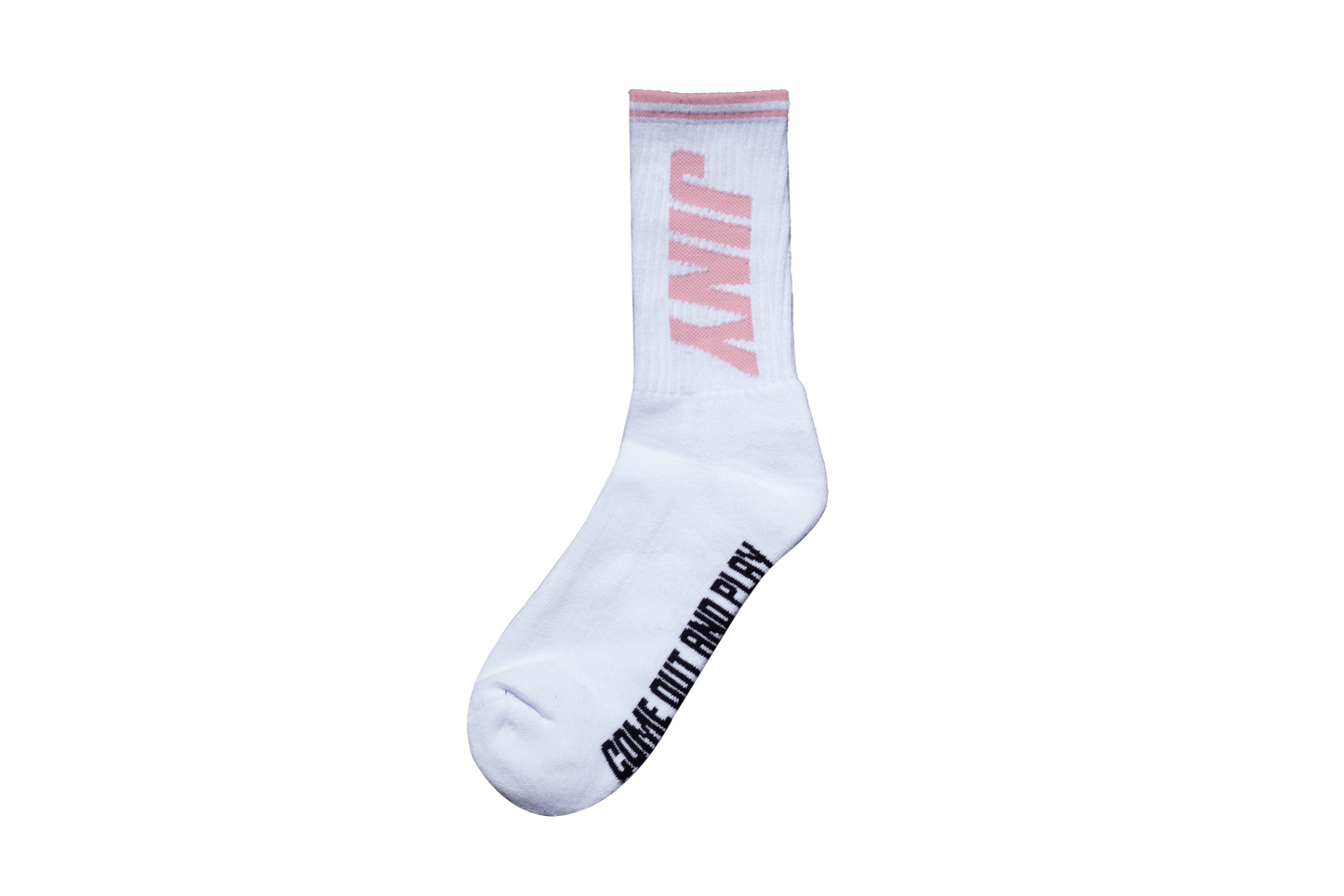 Pink Crew Socks