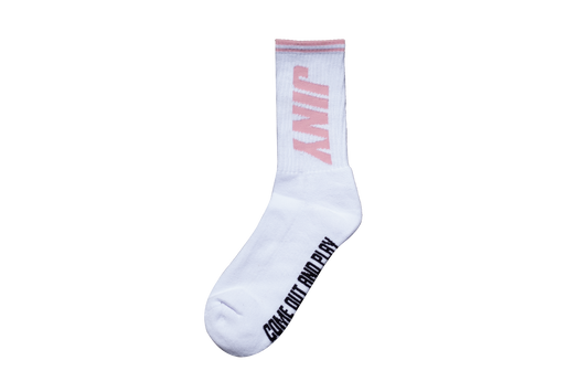 Pink Crew Socks